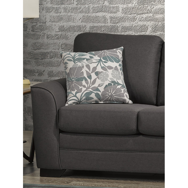 Laeticia 2 - Piece Living Room Set, Charcoal Polyester