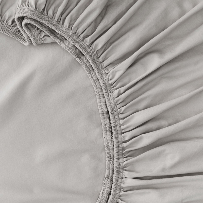 Ensemble de draps 100% coton double point, Ensemble de draps pour très grand lit avec 2 taie, Ciel d'hiver