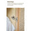 Armoire décorative en rotin de bois massif