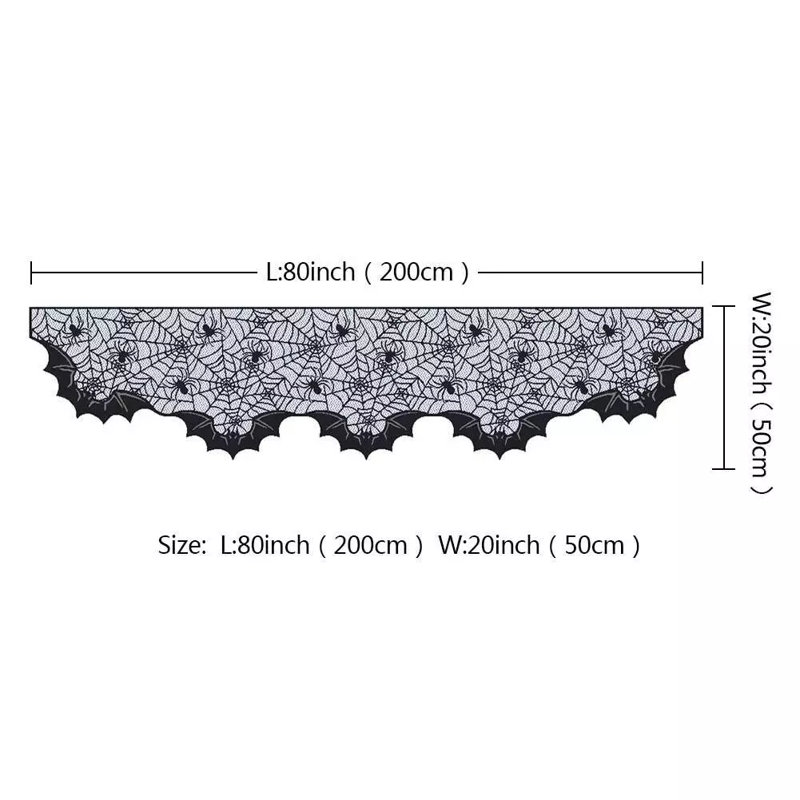 Couvre-manteau de cheminée en dentelle