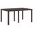vidaXL Garden Dining Set 7 pcs Brown Polt rattan