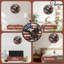 Horloge murale en bois 10 po, mouvement silencieux, à piles (piles AA non incluses), décor artistique, parfait pour les décorations