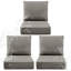 Coussin de rechange 3 pièces pour fauteuil de jardin (56 cm x 61 cm)-2103899546