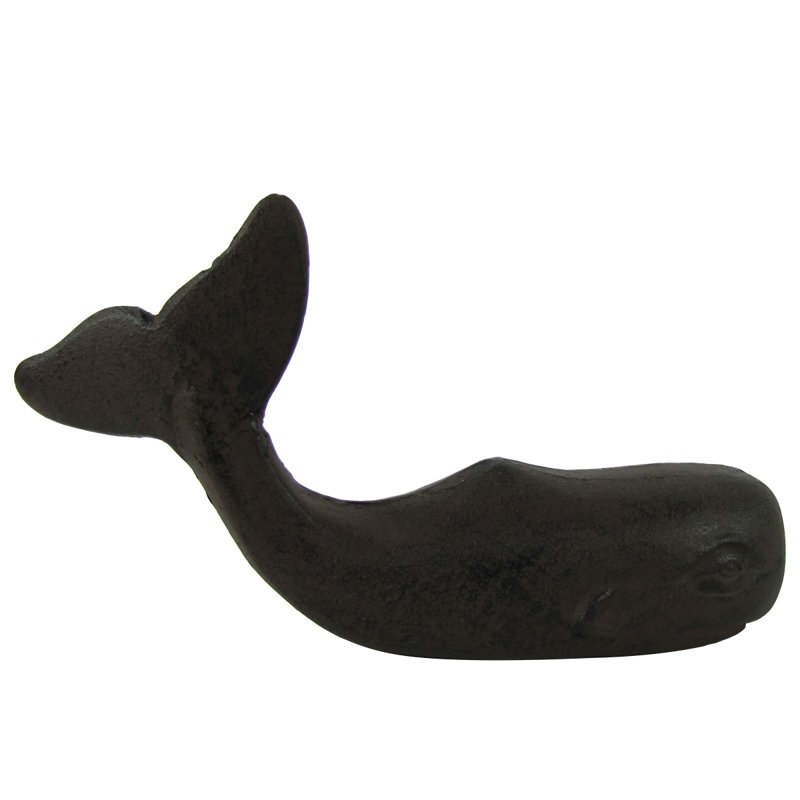 Heavy Cast Iron Sperm Whale Doorstop Nautical Sea Life Heavy Cast Iron Sperm Whale Doorstop Nautical Sea Life