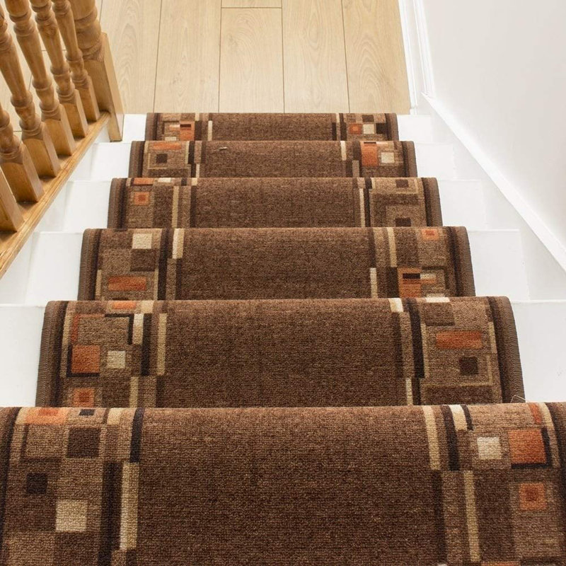 Stair Runner Alkmaar Indoor Area Rug, Runner Brown x 450cm