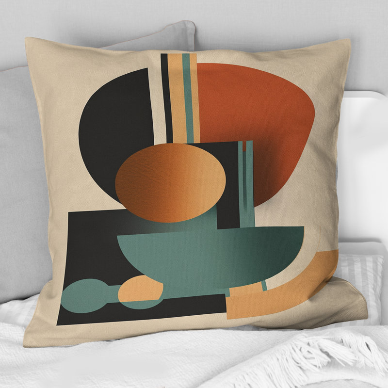 Coussin décoratif crème et minimaliste minimaliste