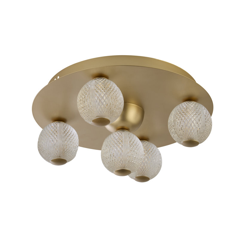 Balaguer Acrylic LED Flush Mount, Gold