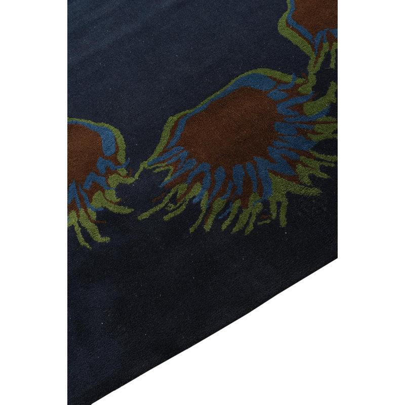 8 Ft Square Pineland Navy Blue Rug