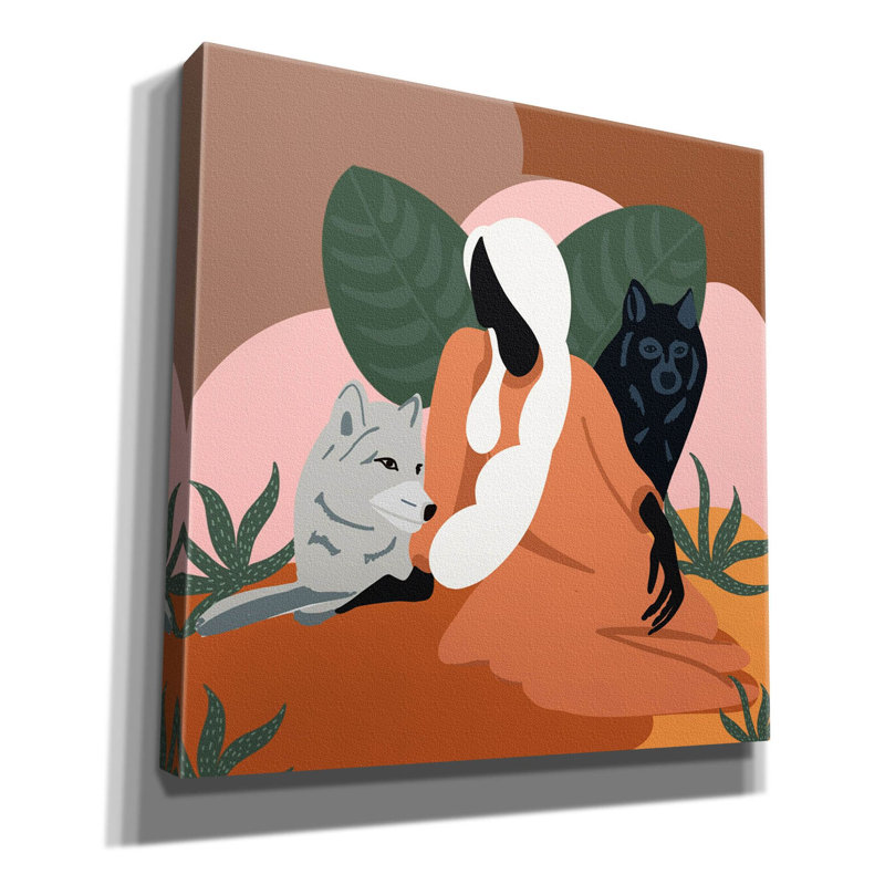 Toile épique Graffiti «Mother Nature 2» par l'Arctique, 18 po x 18 po, H 18 po x l 18 po
