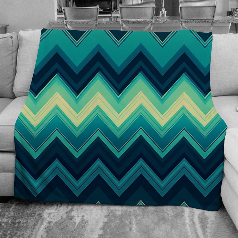 Jadier Fleece Blanket, Throw, Blue/Purple