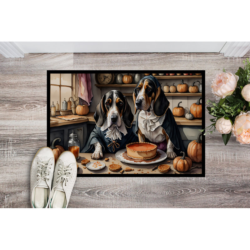 Paillasson intérieur / extérieur Kerttu Basset Hound, L 24 po x L 36 po