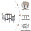Ensemble de table de bar avec 2 tabourets de bar en polyuréthane avec dossier, l 23,62 po x P 23,62 po x H 35,43 po-1615616464-1615616469-1615616467