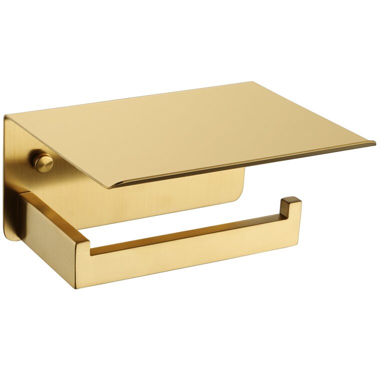 Top Taste Toilet Paper Holder Wall Mount, in Wall Toilet Paper Holder Gold, Brushed Gold Toilet Paper Holder Stainless Steel Recessed Toilet Paper