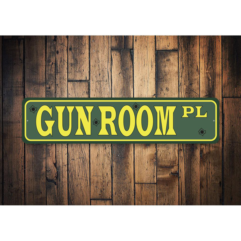 Plaque de fusil en aluminium, H 6 po x l 24 po x P 0,06 po