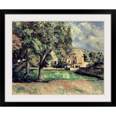 «Trees in a Park» par Paul Cezanne - reproduction d'art