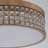 Antique Bronze Round Led Crystal Flush Mount