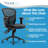 Click365 Flow Mid Back Mesh Office Chair, Extra Padded Seat Cushion, Adjustable Armrest Back Height-91688123