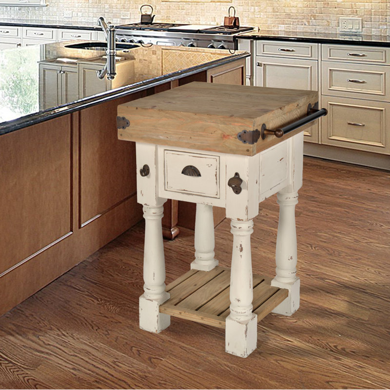 Mousseau 22 " W Kitchen Island, White