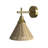 Wrangell 1 - Light Bohemian Yellow Rattan Metal Wall Light