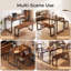 MAXLEAD Space-Saving Dining Table Set with 2 Benches-102900548