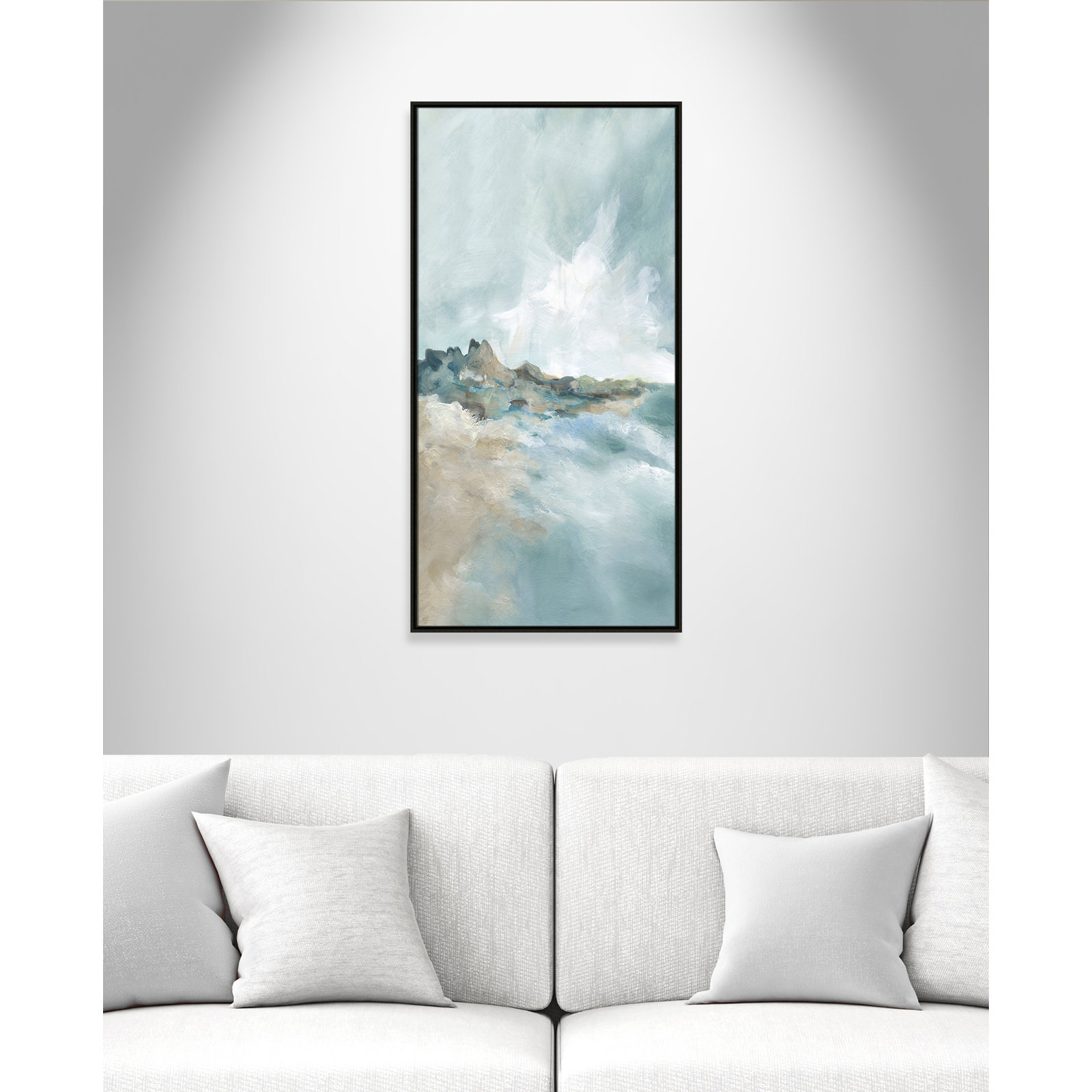 Sandpoint Print by Carol Robinson, 49.5" H x 25.5" W, Espresso