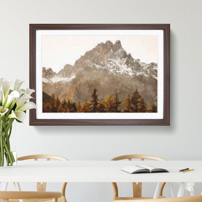 Brown Mountain Painting Framed Print