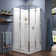 Cornerview 36" x 76.75" Square Sliding Shower Enclosure with Base Included