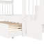 Lit superposé avec lit gigogne blanc Stairway Twintwin pour une utilisation à long terme et un cadre ferme-121022340