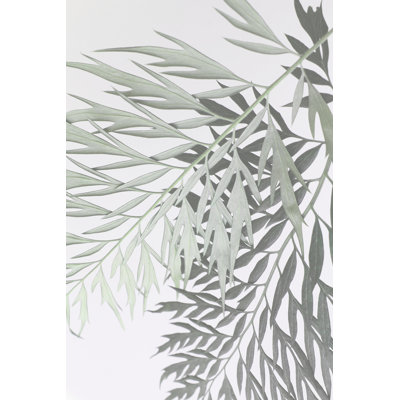 Neutral Leaves - Wrapped Canvas Print