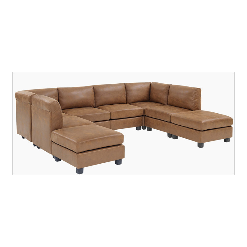 Canapé modulaire en similicuir