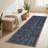 Washable Runner Rug 2x55 - Moor Modern Plush Rug for Hallway & Entryway, Midnight Charcoal-1140560309-1140560281