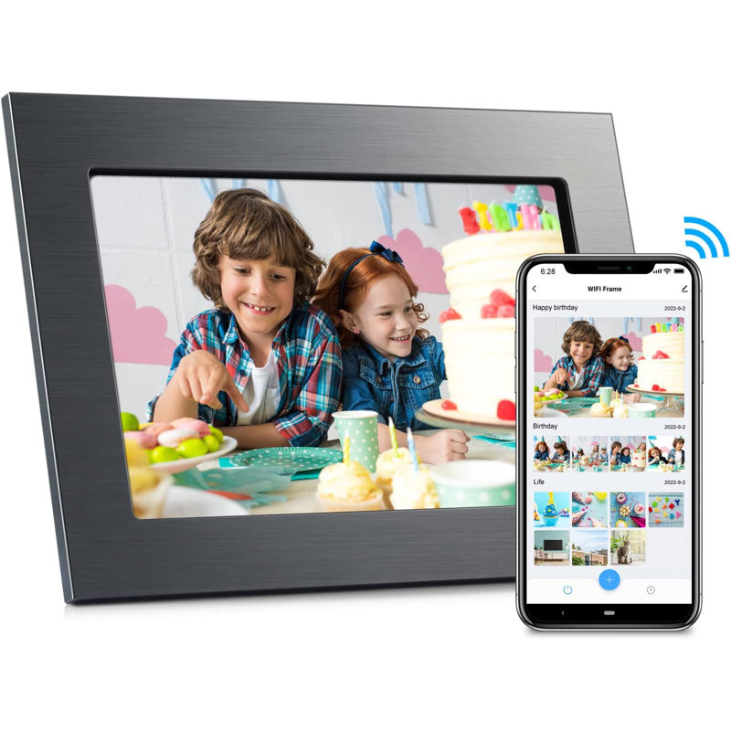 Bluffs Gray Metal Picture Frame