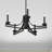 Dedham 5 - Light Steel Dimmable Chandelier-22375498