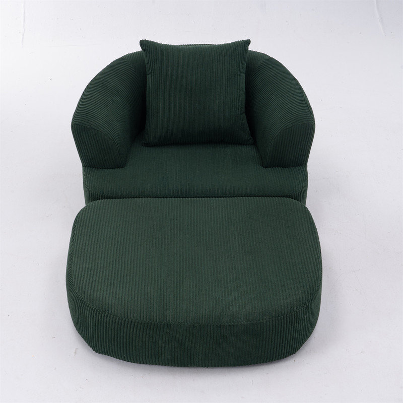 Canapé-lit convertible pliant avec coussin, Vert