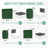 9-Piece Outdoor Cushion Cover Set (Set Of 3 Seats , 5 Backs, 1 Footrest)， Only Covers-119806066