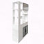 Grande armoire de rangement avec portes en verre, tiroirs et tablettes de présentation-1019873003