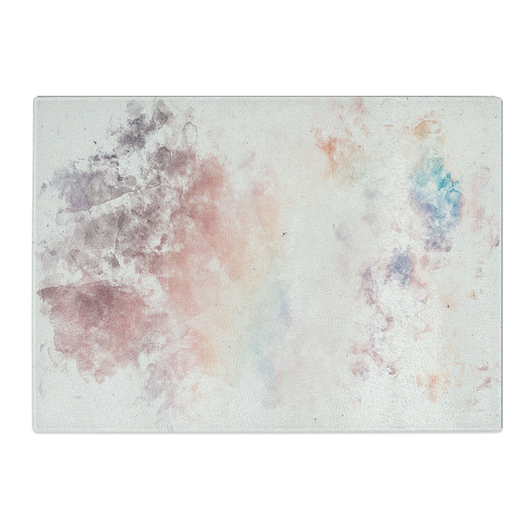 Tempered Glass Rainbow Through the Clouds Chopping Board