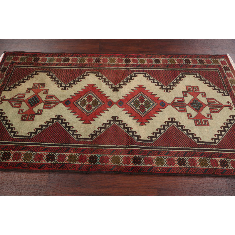 One-of-a-Kind 3'4" X 6'4" New Age Wool Area Rug in