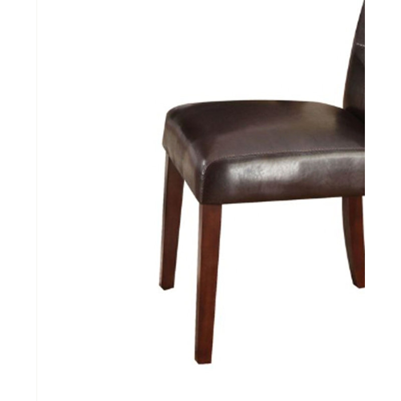 Ensemble de 2 chaises d'appoint en cuir synthétique Britney