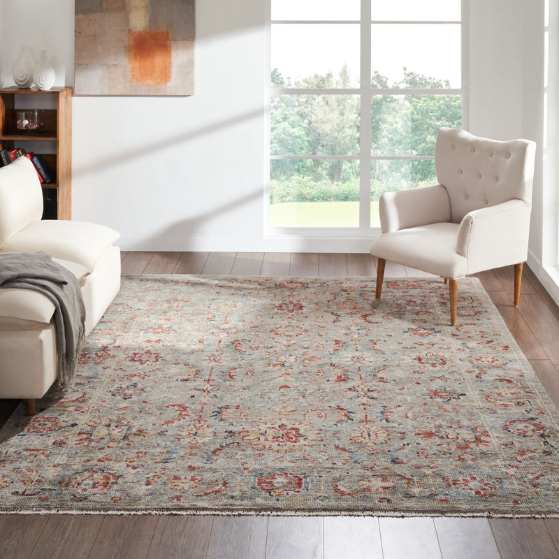 Kierian Hand Knotted Wool Indoor Rug, Rectangle 10' x 14'
