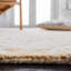 Tapis géométrique en laine et en coton touffeté à la main Droz-930191532