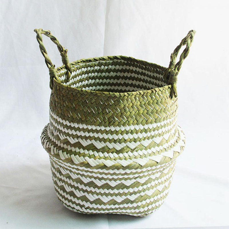 Laundry Basket with Handles, Medium (9.44" H x 9.1" W x 9.1" D)