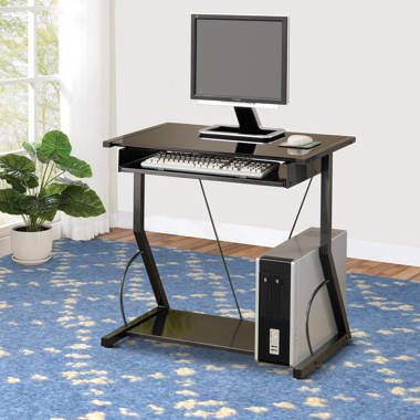 Mecor Computer Desk with 2 Drawers/Keyboard Tray, 55 Modern