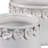 Planter Ceramic Round With Sculpted Floral Rim Detailing And Drainage Hole For Decorative Display Or Plant Support-1039607623