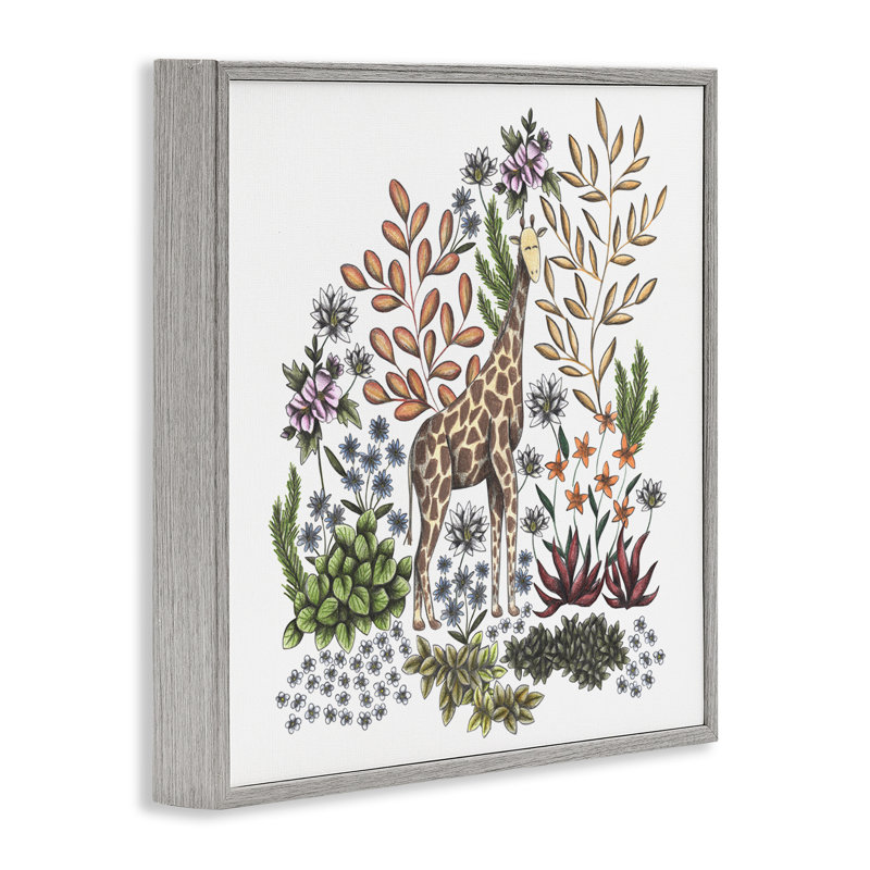 «Jungle Wildlife», giclée encadrée par Cecilia Battaini, H 12 po x l 12 po, Estampe numérique Farmhouse