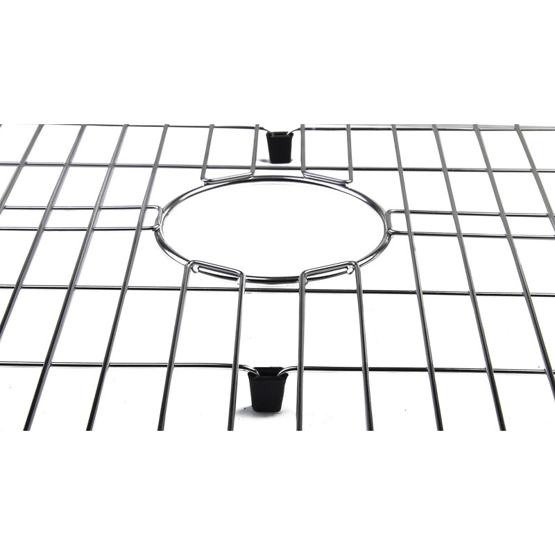 Solid Stainless Steel Kitchen Sink Grid with Plastic Feet