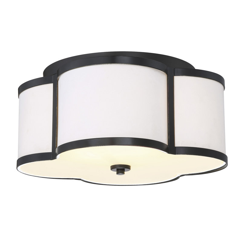 Plafonnier 3 lumières Meridian, Bronze, H 11,75 po x l 16 po x P 16 po