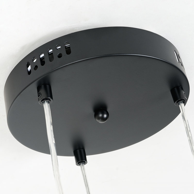 Coan 3 - Light LED Cluster Pendant, Black