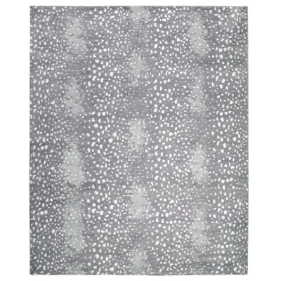 Louis Animal Print Hand-Knotted Wool/Cotton Ivory Area Rug