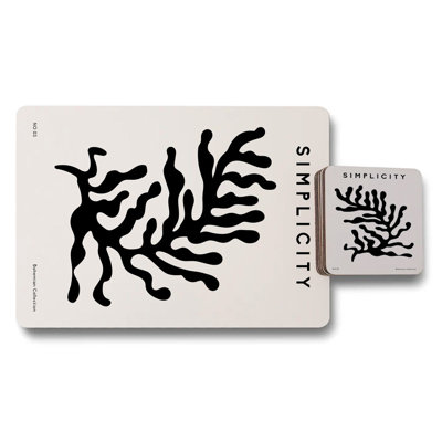 Simplicity Bohemian Collection Placemat Coaster Set Limited